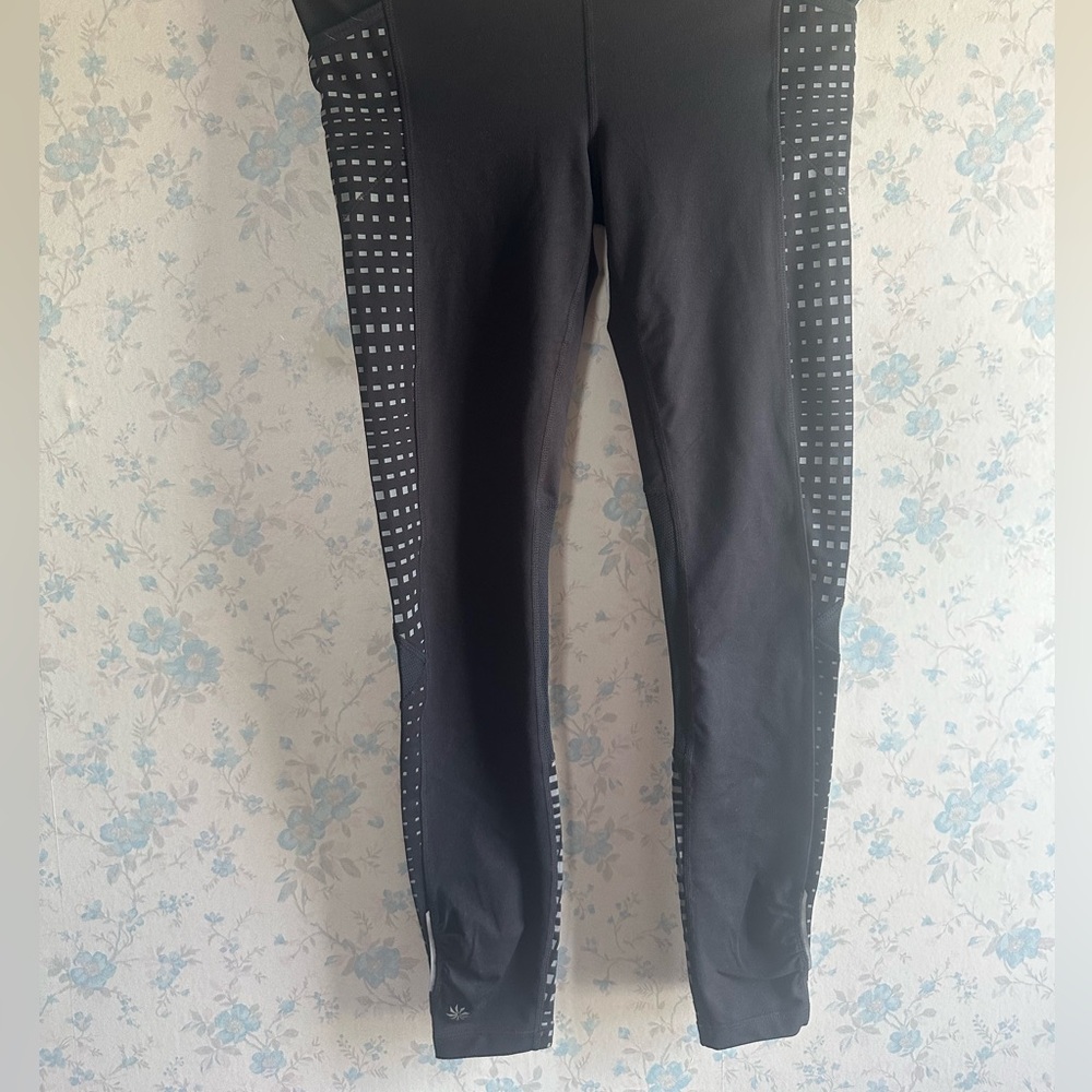 Athleta Womens Leggings Size S Black Grey Workout